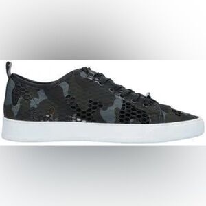 Black Dioniso camo mesh sneakers